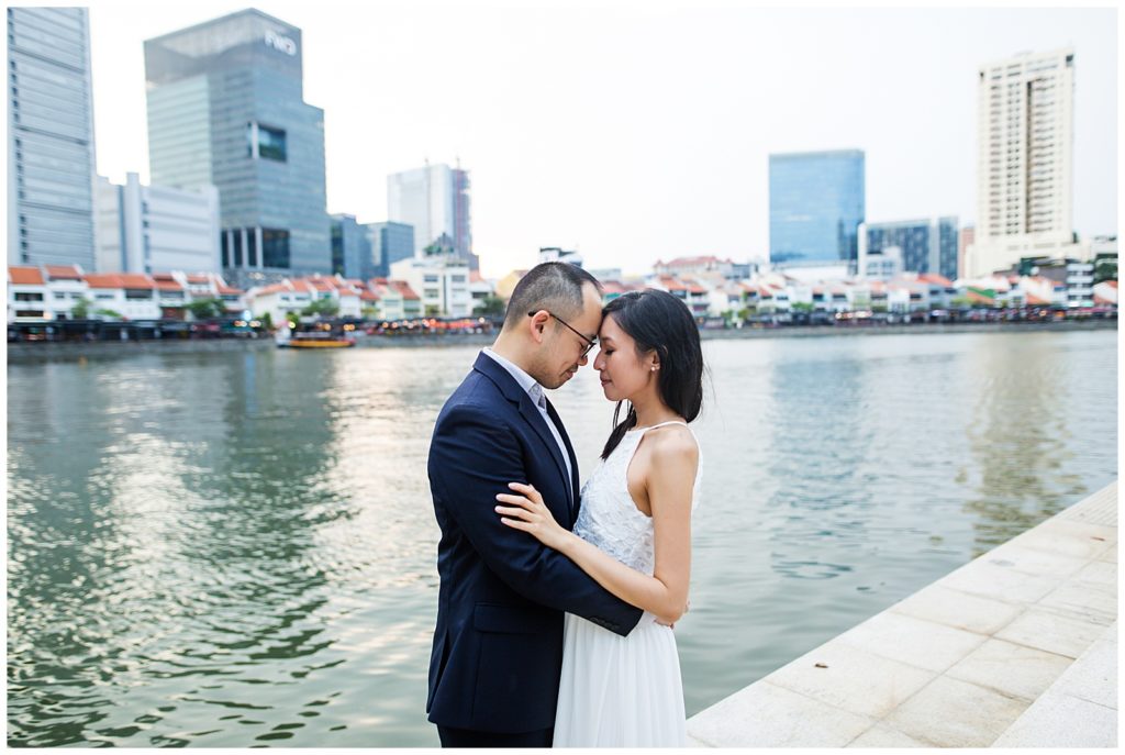 Singapore River Engagement Session Caili Chung Photography