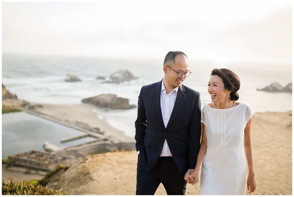 Sutro Baths Lands End Engagement Caili Chung Photography