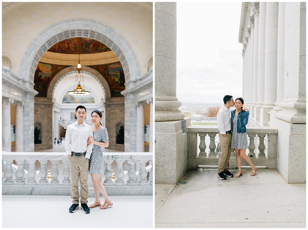 Utah Capitol Engagement Wedding Photography Caili Chung