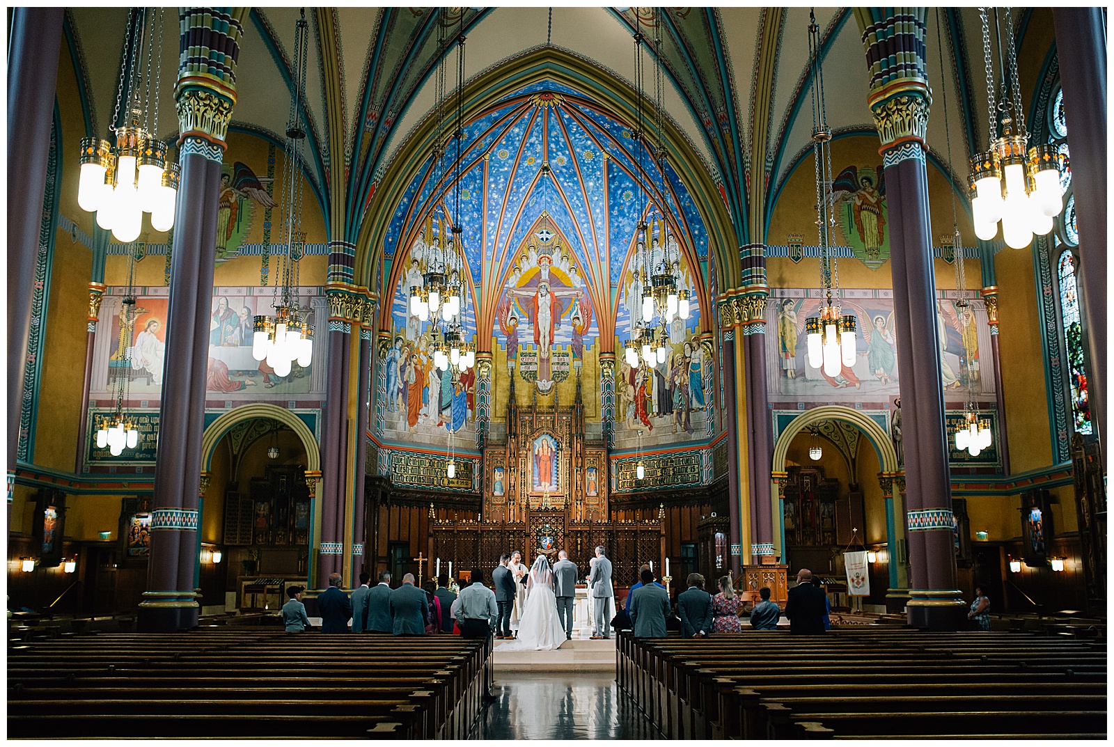 Madeleine Cathedral Wedding Salt Lake City Catholic Caili Chung