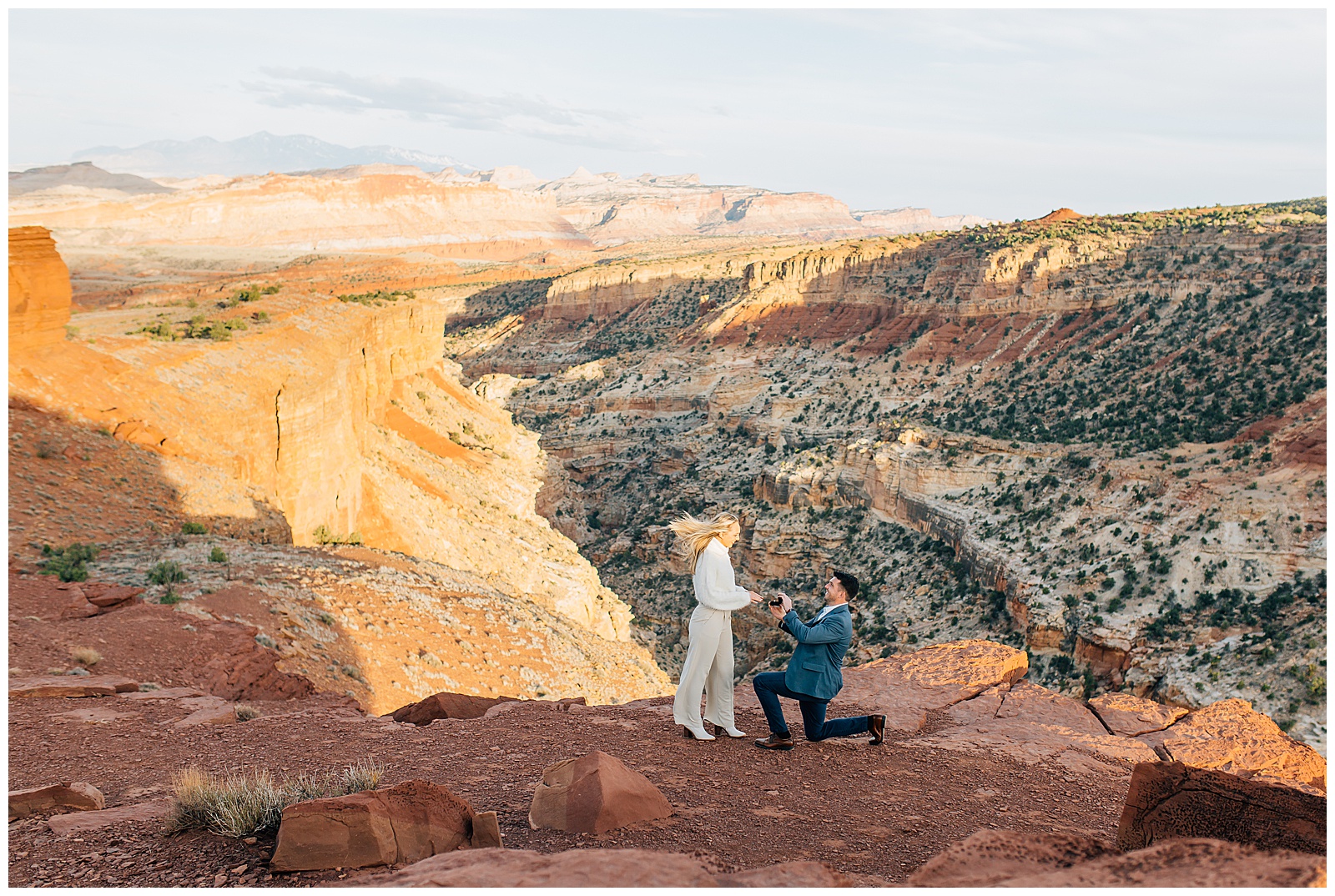 Sunset Point Capitol Reef Proposal Utah Caili Chung Photography