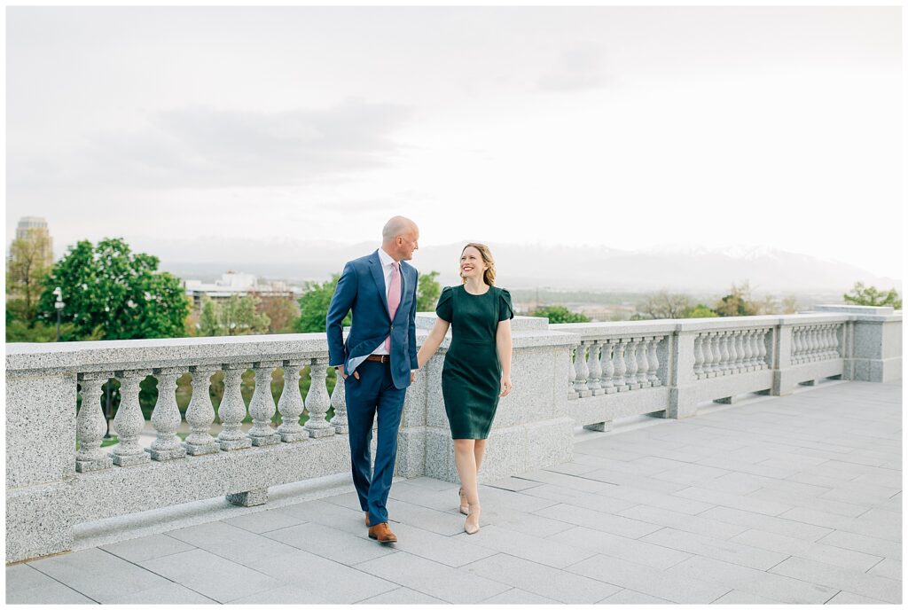 Utah Capitol Salt Lake City Engagement Photos