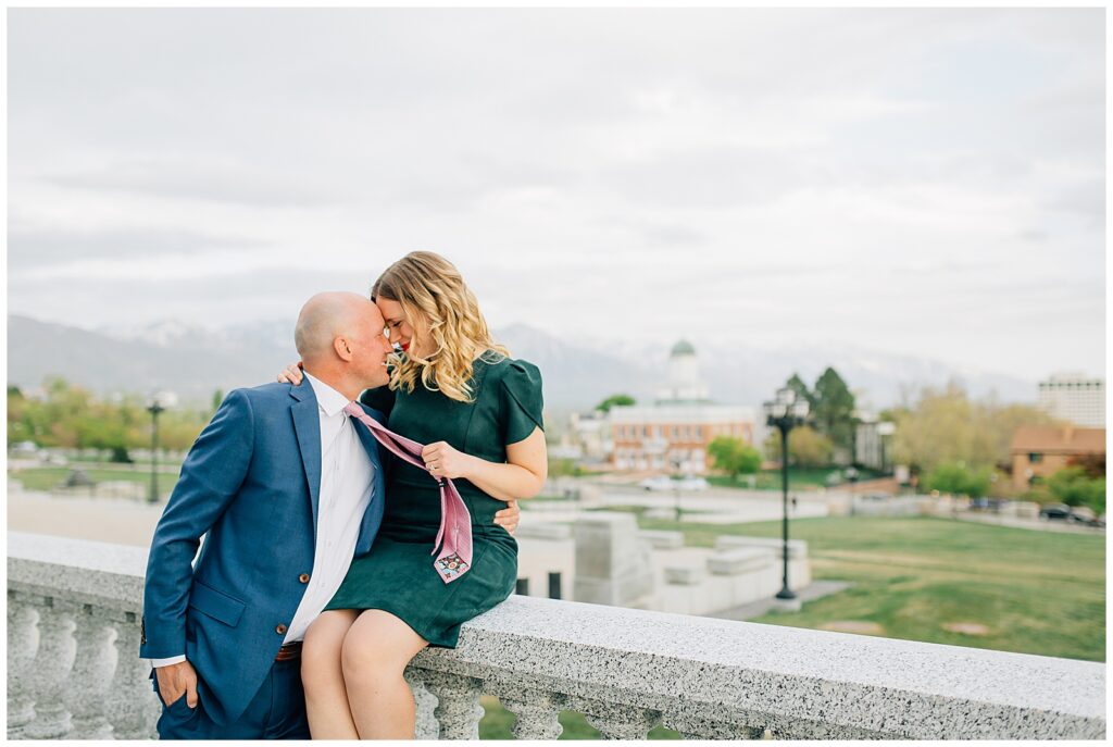 Utah Capitol Salt Lake City Engagement Photos