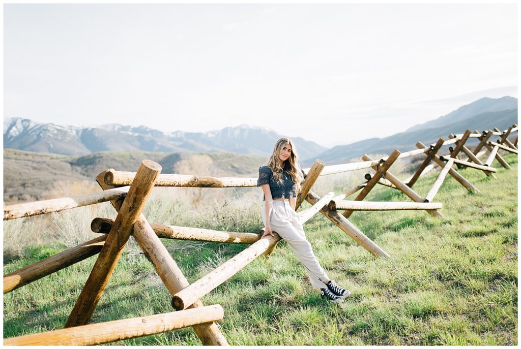 Spring Senior Photos Little Dell Reservoir Caili Chung Photography