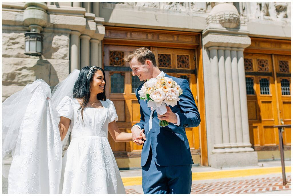 Cathedral of the Madeleine Catholic Salt Lake City Utah Wedding Caili Chung Photography