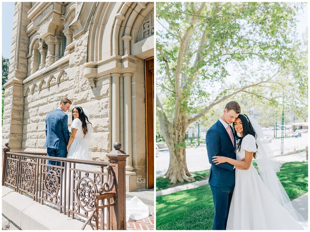 Cathedral of the Madeleine Catholic Salt Lake City Utah Wedding Caili Chung Photography