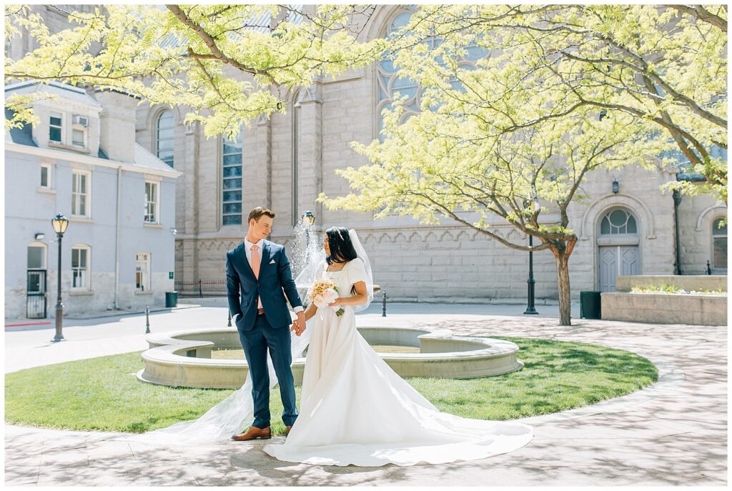 Cathedral of the Madeleine Catholic Salt Lake City Utah Wedding Caili Chung Photography