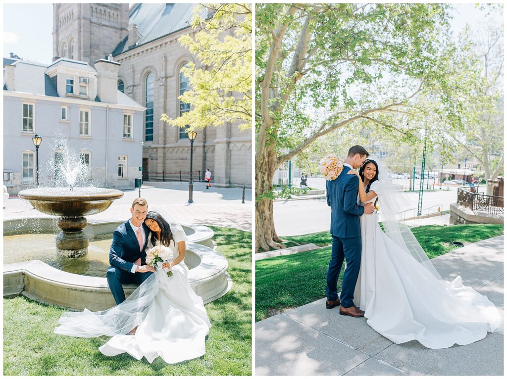 Cathedral of the Madeleine Catholic Salt Lake City Utah Wedding Caili Chung Photography