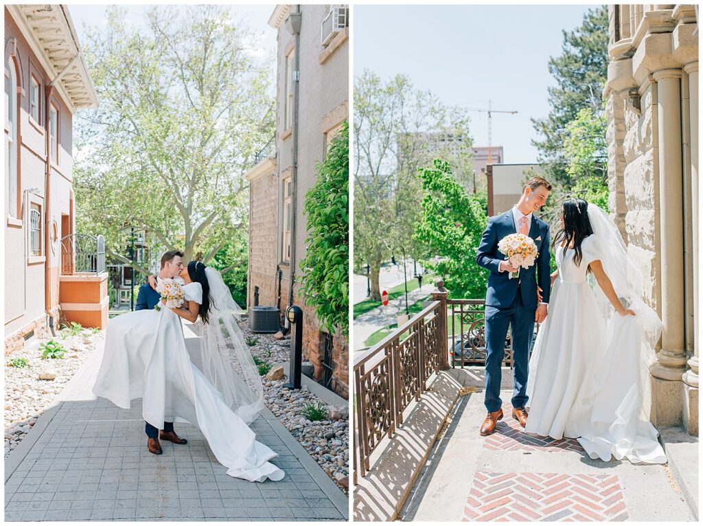 Cathedral of the Madeleine Catholic Salt Lake City Utah Wedding Caili Chung Photography