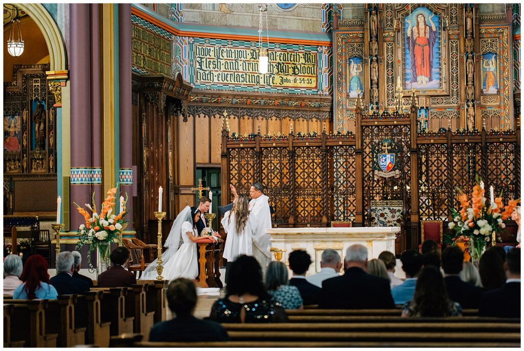 Cathedral of the Madeleine Catholic Salt Lake City Utah Wedding Caili Chung Photography