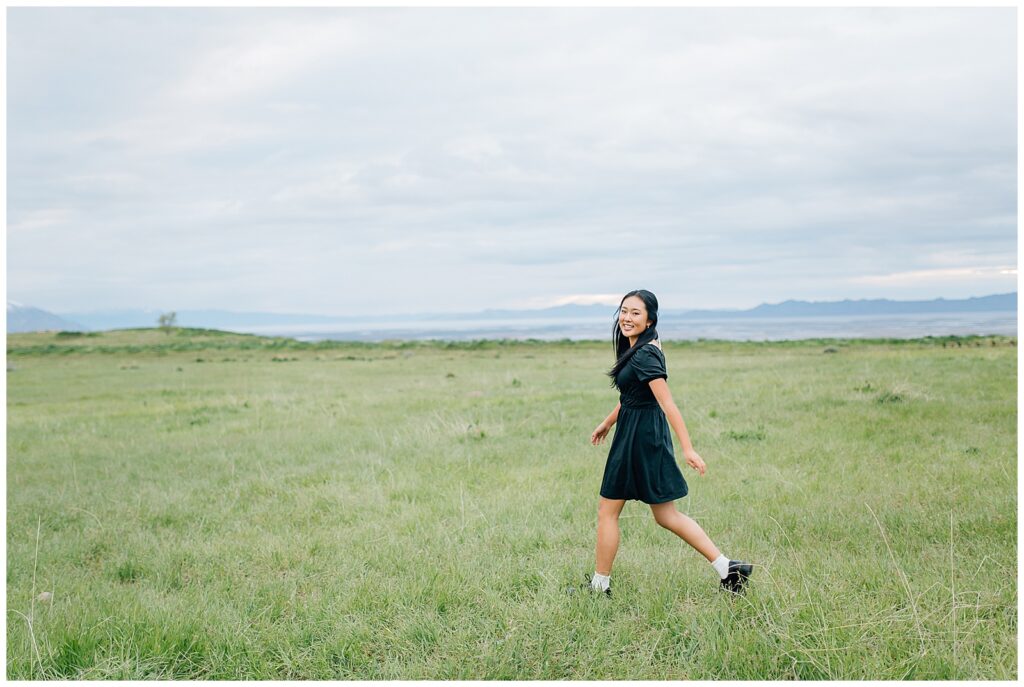 Tunnel Springs Park Spring Senior Photos Utah Caili 