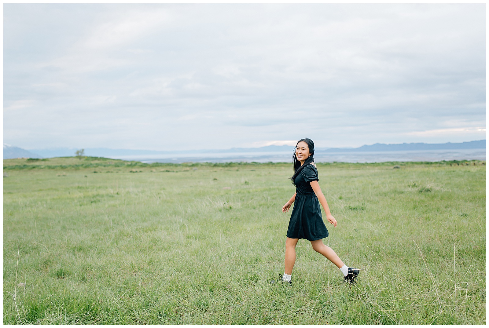 Tunnel Springs Park Spring Senior Photos Utah Caili