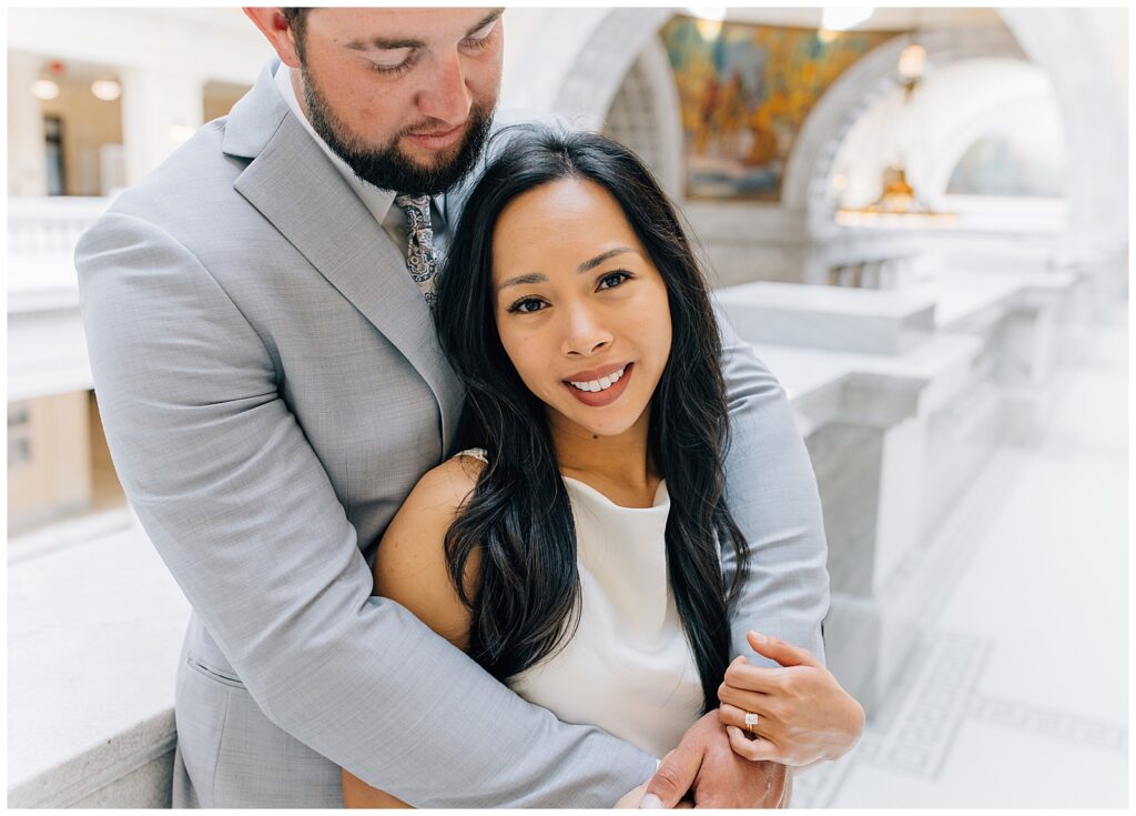 Utah State Capitol Intimate Wedding Caili Chung Photography