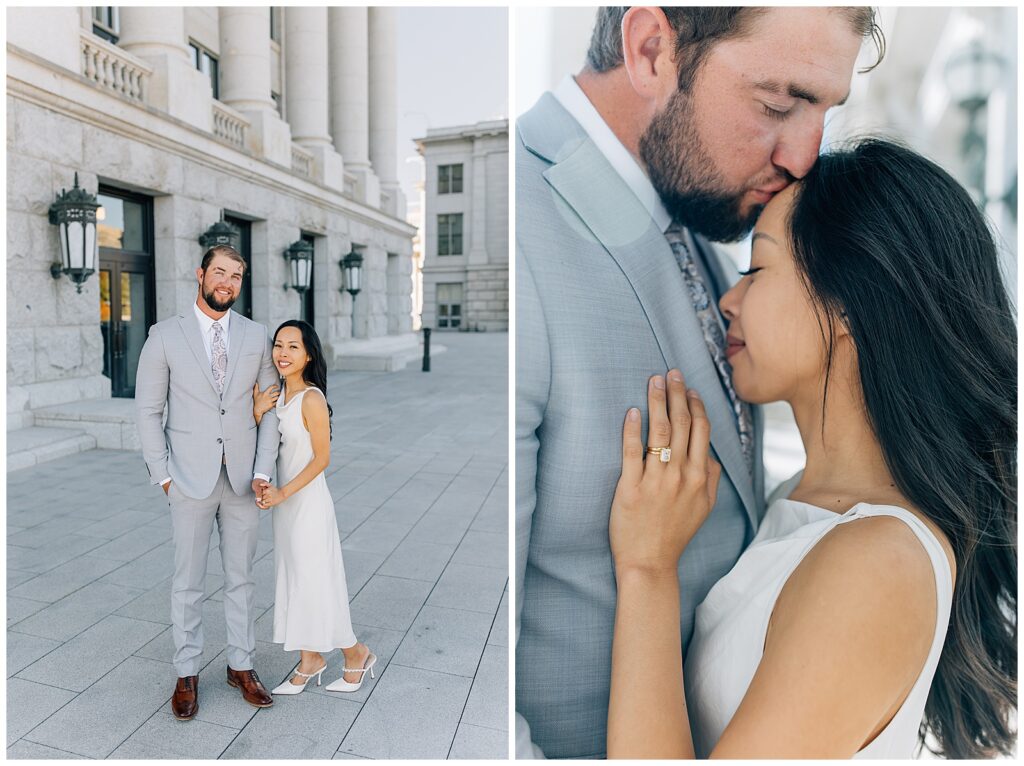 Utah State Capitol Intimate Wedding Caili Chung Photography