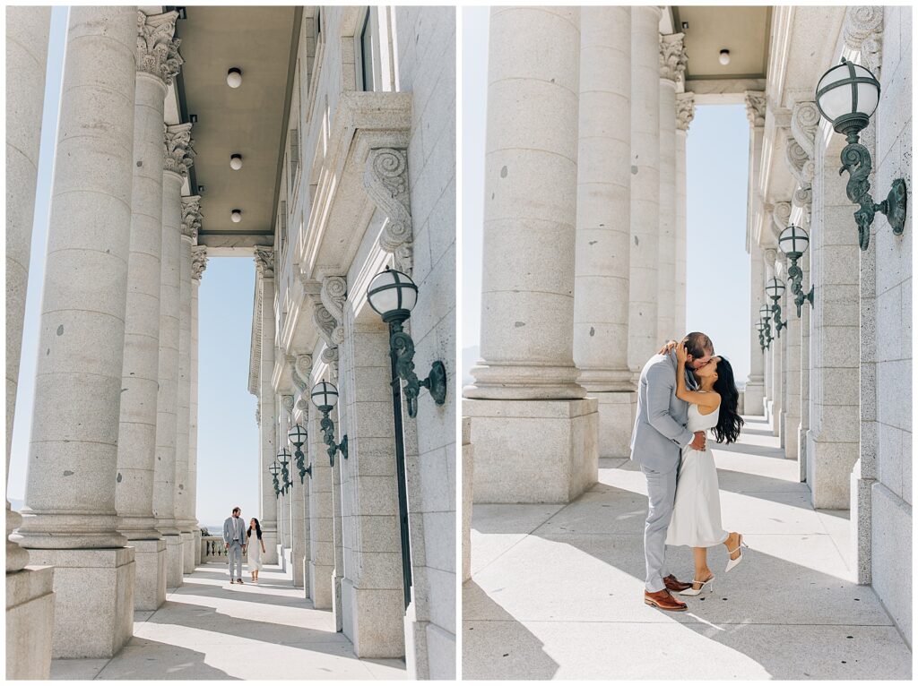 Utah State Capitol Intimate Wedding Caili Chung Photography