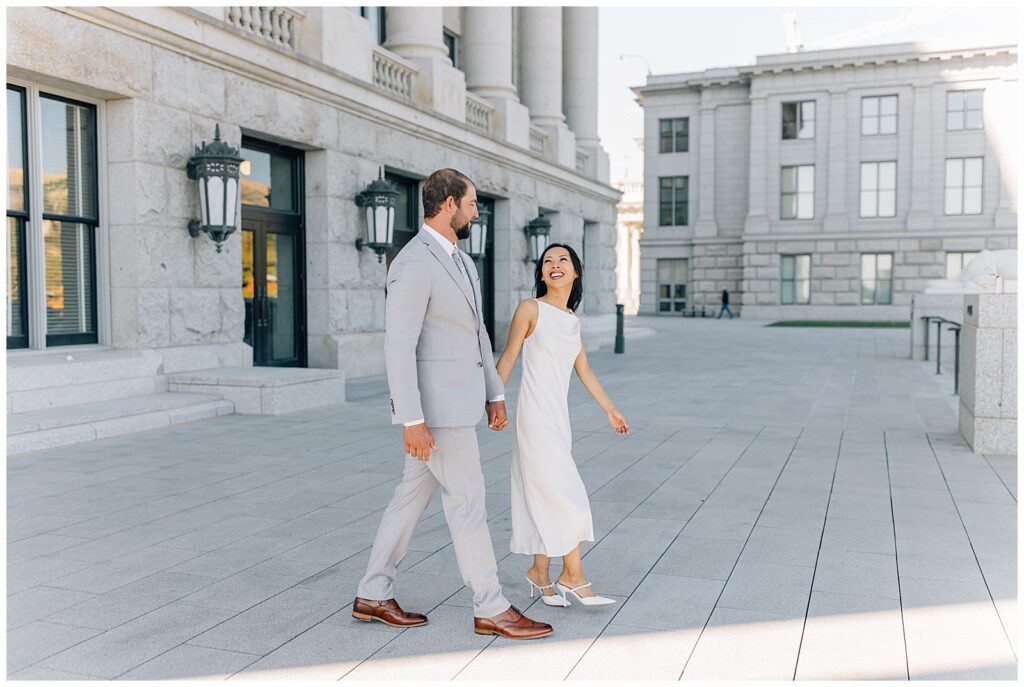 Utah State Capitol Intimate Wedding Caili Chung Photography