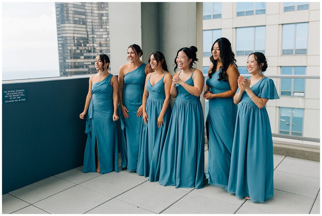 Rainy Downtown Chicago Wedding Ivy Room