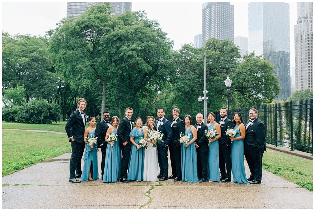 Rainy Downtown Chicago Wedding Ivy Room