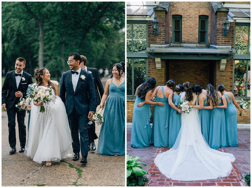 Rainy Downtown Chicago Wedding Ivy Room