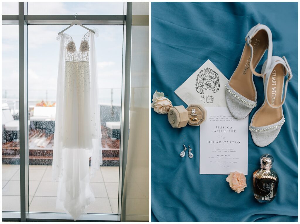 Rainy Downtown Chicago Wedding Ivy Room