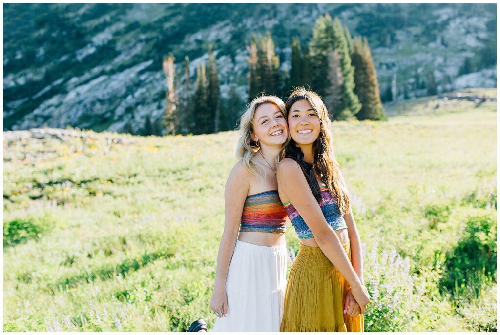 Wildflower Mountain Senior Photos Alta Albion Basin