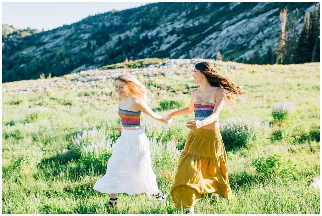 Wildflower Mountain Senior Photos Alta Albion Basin