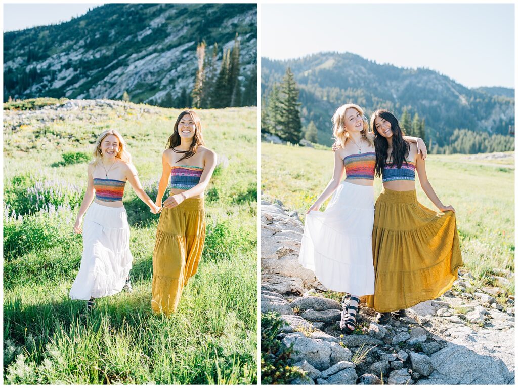 Wildflower Mountain Senior Photos Alta Albion Basin