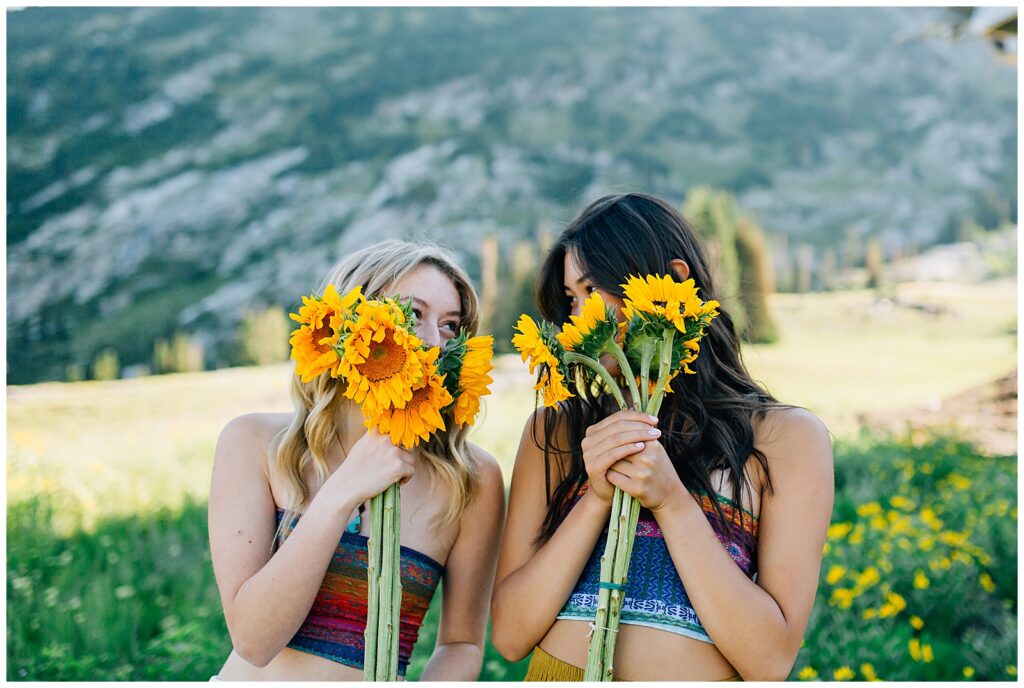 Wildflower Mountain Senior Photos Alta Albion Basin