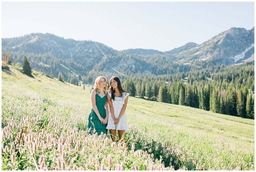 Wildflower Mountain Senior Photos Alta Albion Basin