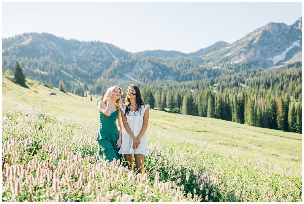 Wildflower Mountain Senior Photos Alta Albion Basin