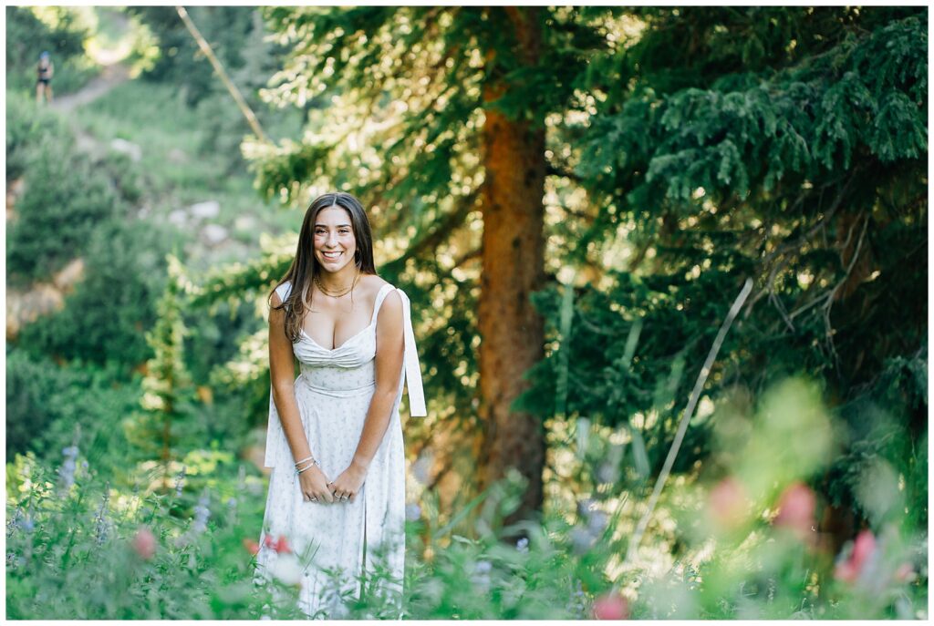 Alta Summer Mountain Little Cottonwood Twin Senior Photos Utah Caili