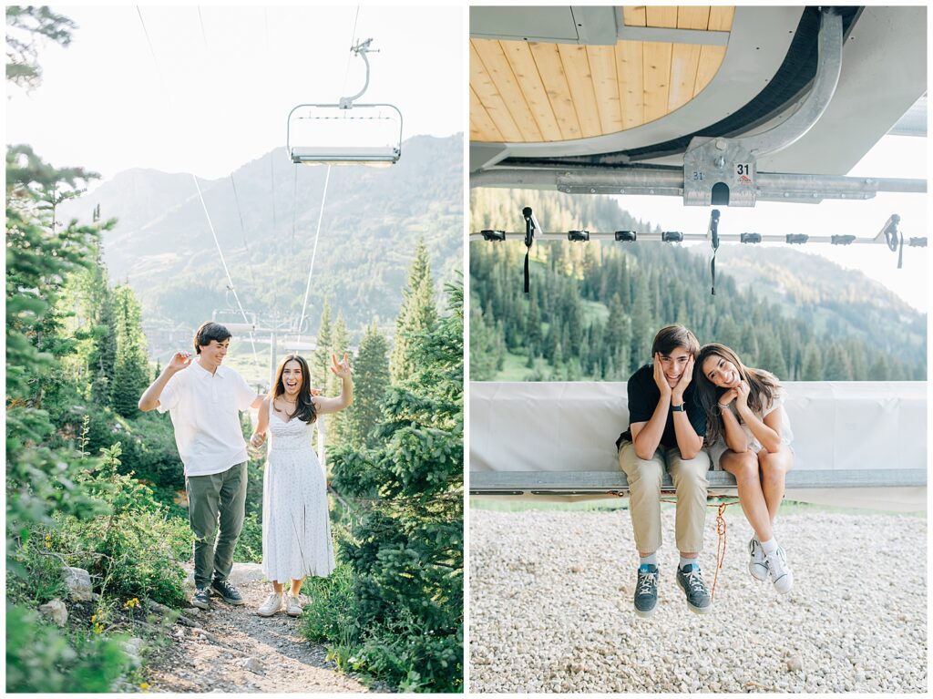 Alta Summer Mountain Little Cottonwood Twin Senior Photos Utah Caili