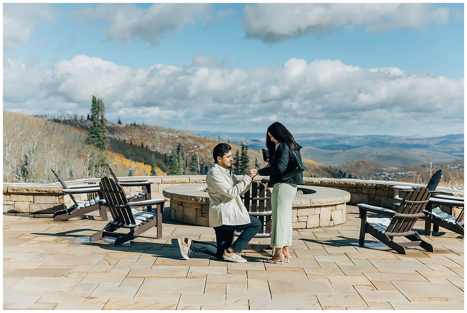 Montage Deer Valley Park City Proposal View Caili Chung Photography