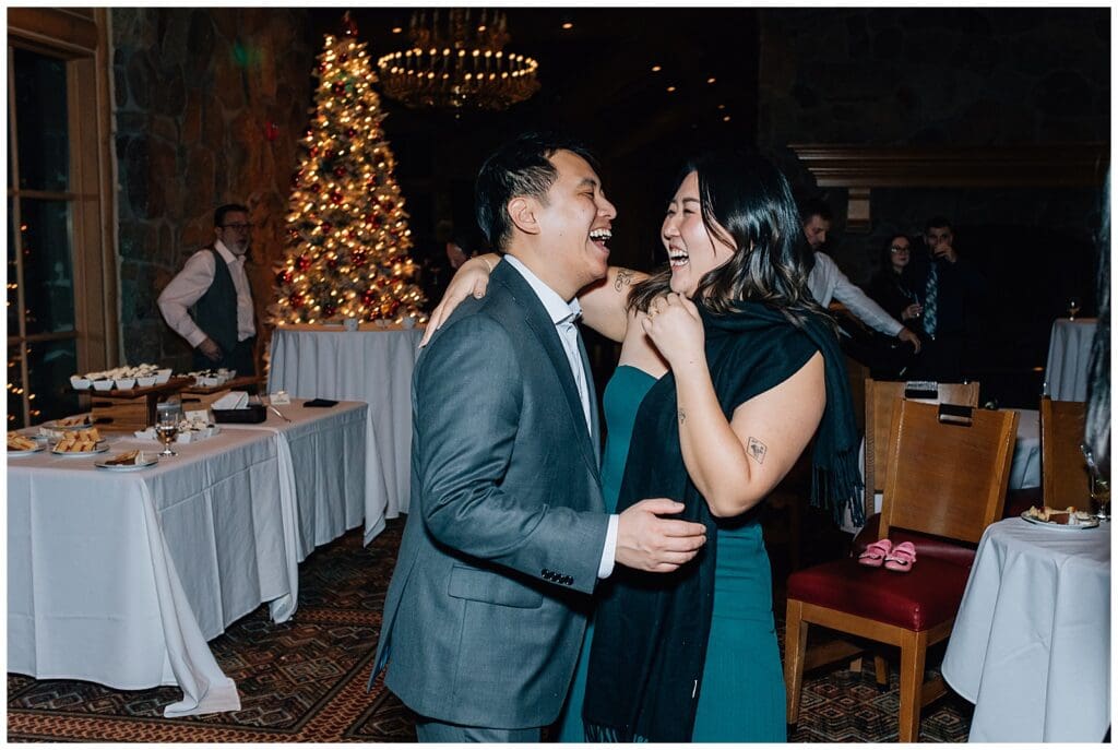 Winter Snowy Ski Resort Wedding Snowbasin Needles Caili Chung January