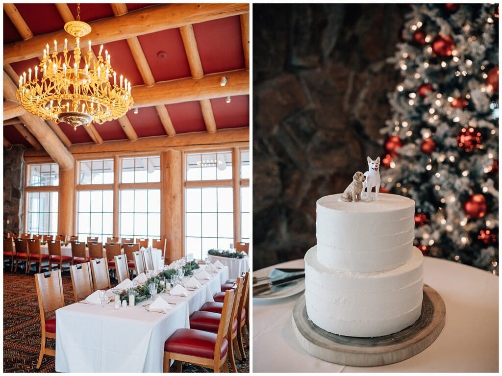 Winter Snowy Ski Resort Wedding Snowbasin Needles Caili Chung January