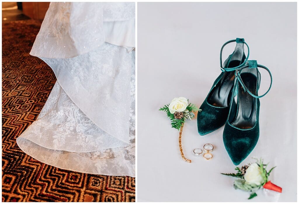 Winter Snowy Ski Resort Wedding Snowbasin Needles Caili Chung January