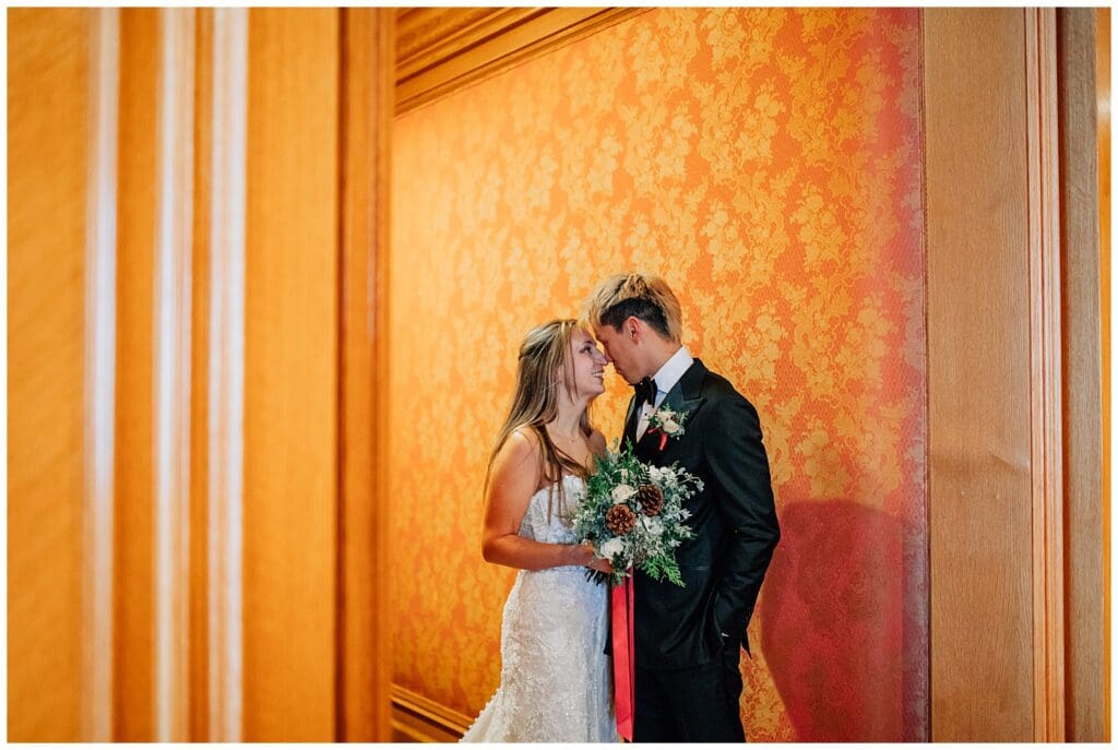 Winter Snowy Ski Resort Wedding Snowbasin Needles Caili Chung January