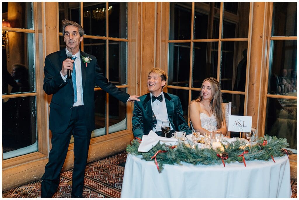 Winter Snowy Ski Resort Wedding Snowbasin Needles Caili Chung January