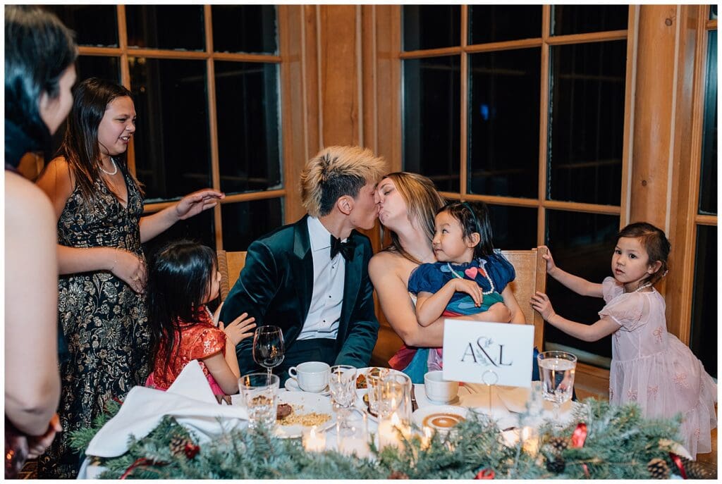 Winter Snowy Ski Resort Wedding Snowbasin Needles Caili Chung January