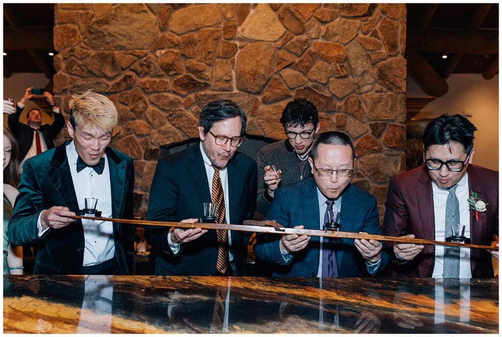 Winter Snowy Ski Resort Wedding Snowbasin Needles Caili Chung January