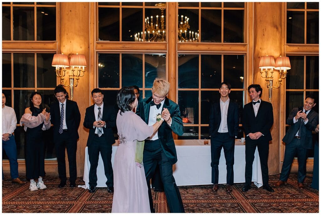 Winter Snowy Ski Resort Wedding Snowbasin Needles Caili Chung January