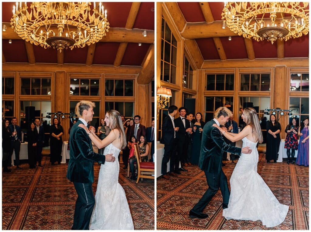 Winter Snowy Ski Resort Wedding Snowbasin Needles Caili Chung January