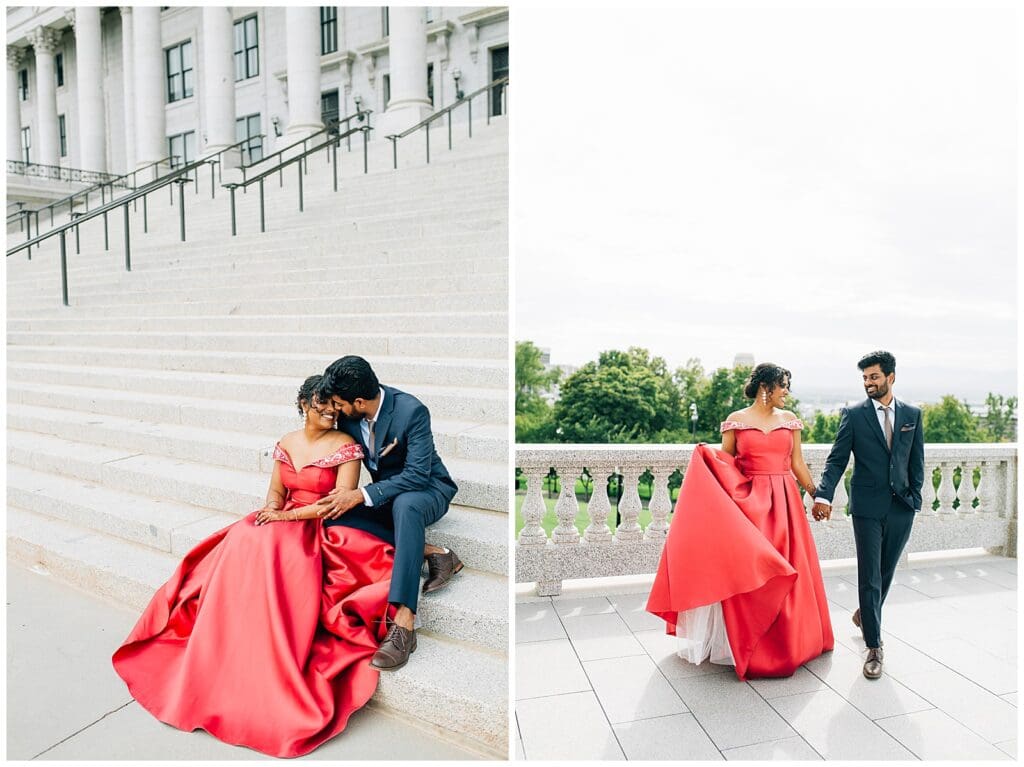 Utah State Capitol Indian Engagement Photographer