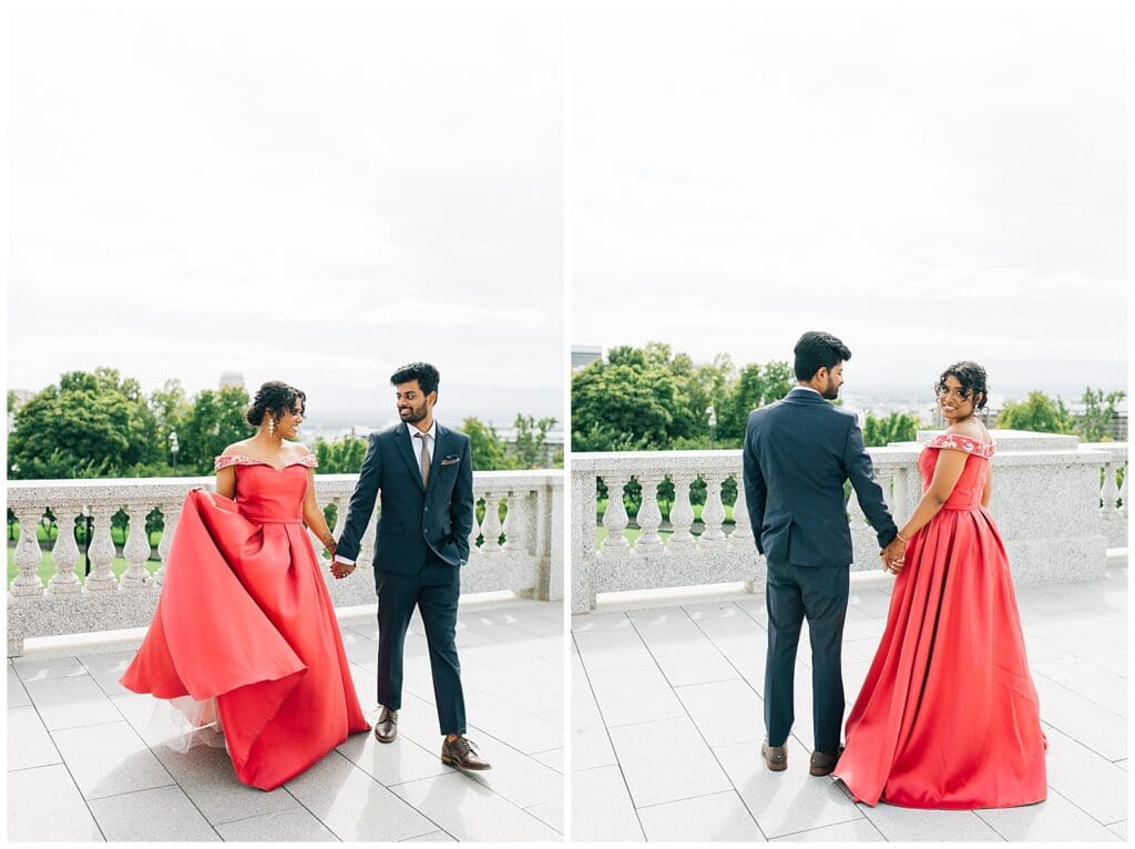 Utah State Capitol Indian Engagement Photographer