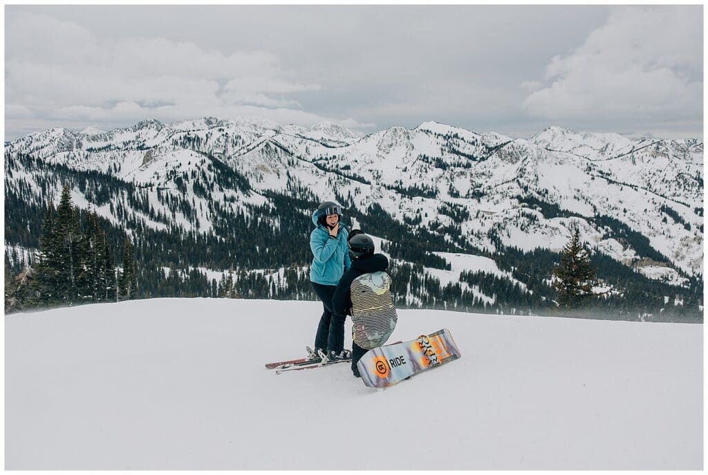 Ski Snowboard Utah Proposal Mountain Engagement