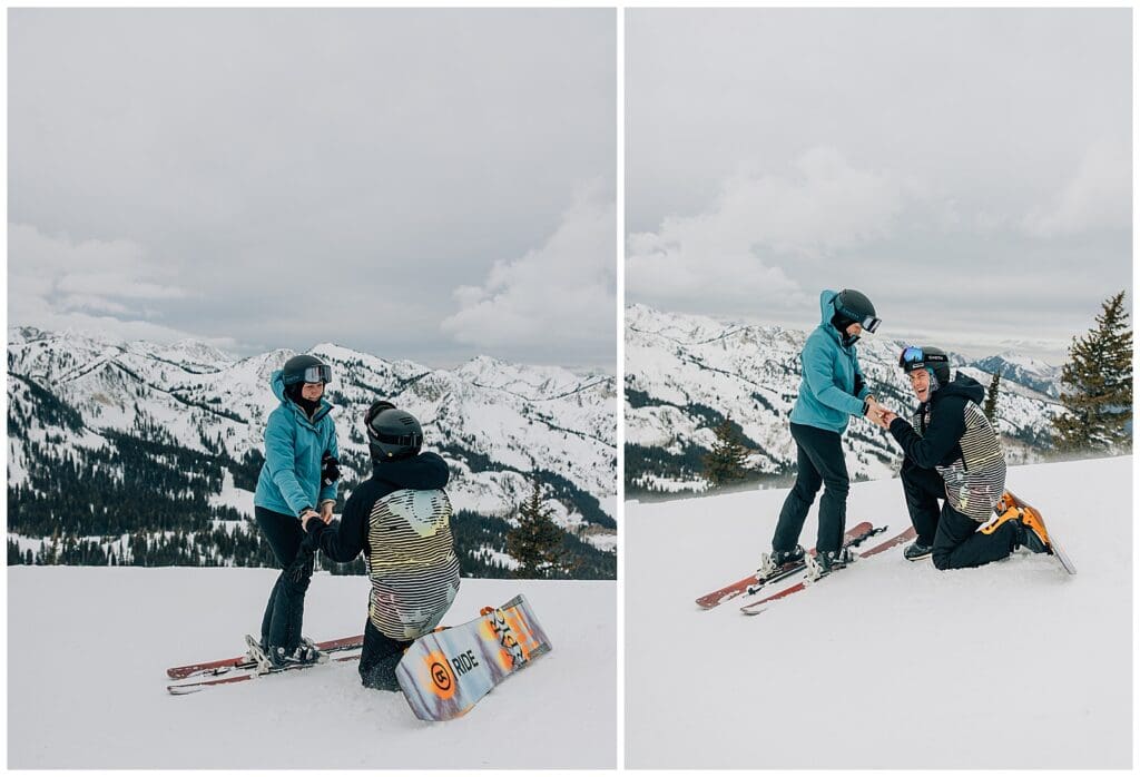 Ski Snowboard Utah Proposal Mountain Engagement