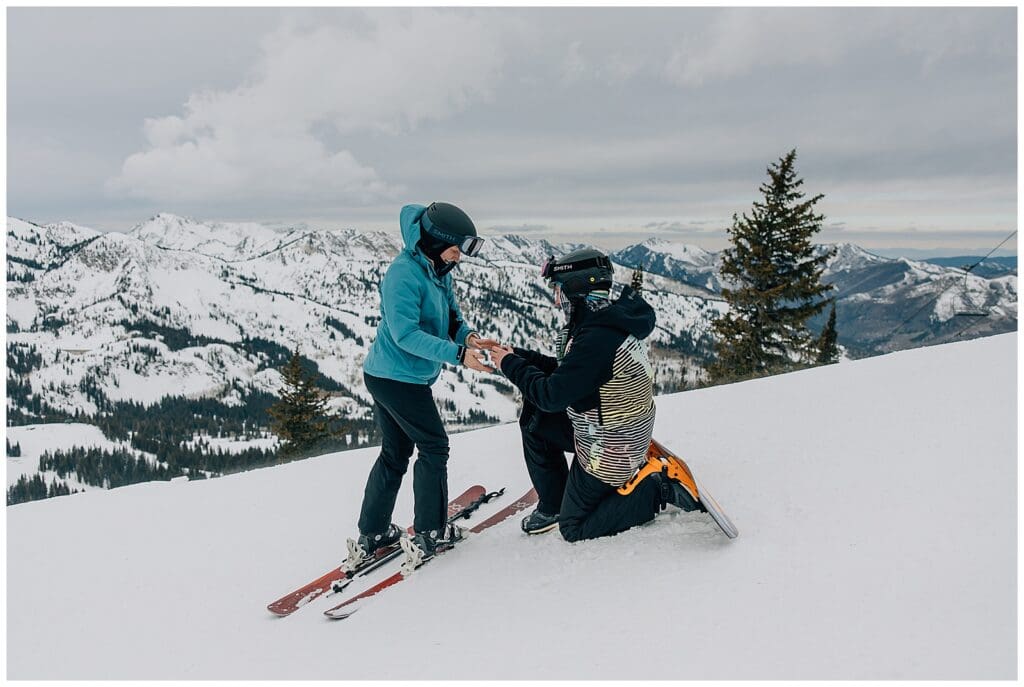 Ski Snowboard Utah Proposal Mountain Engagement