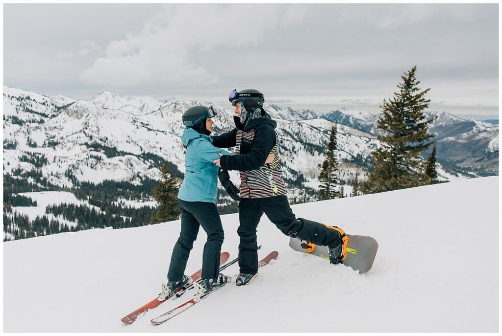 Ski Snowboard Utah Proposal Mountain Engagement