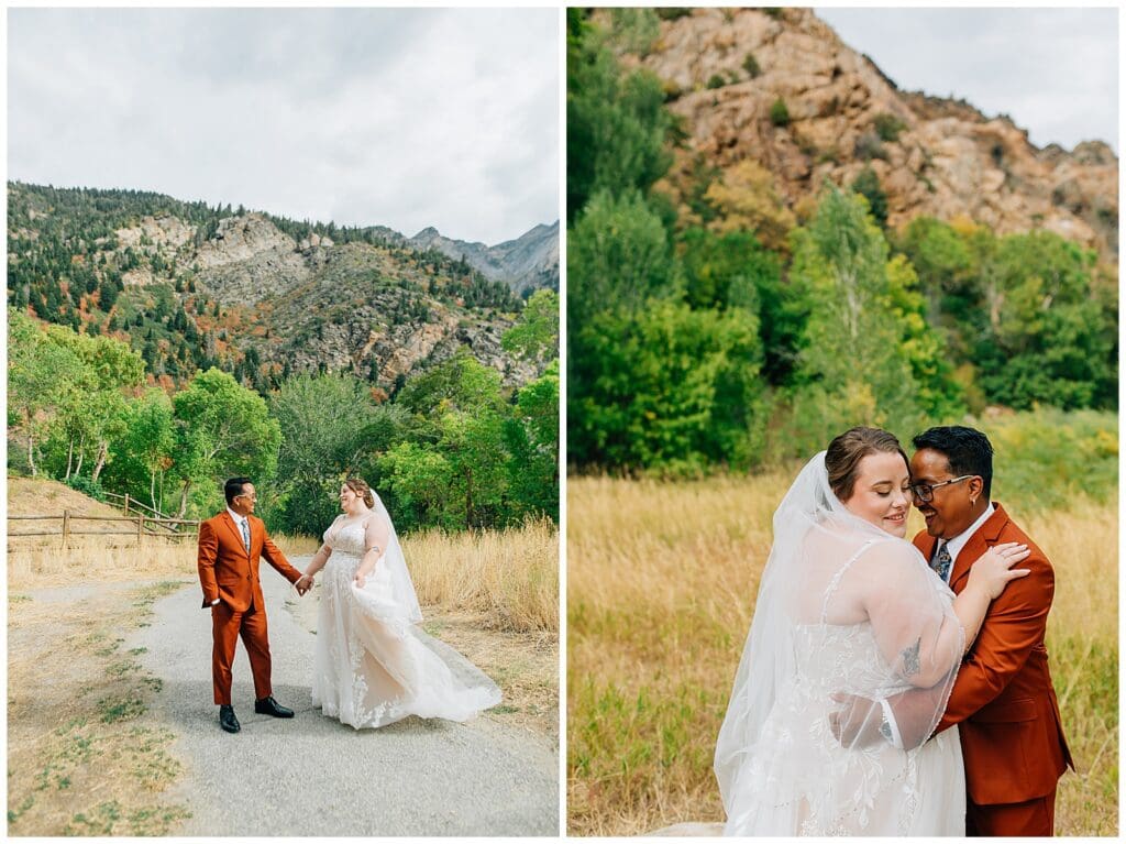 Storm Mountain Big Cottonwood Wedding Photographer Fall