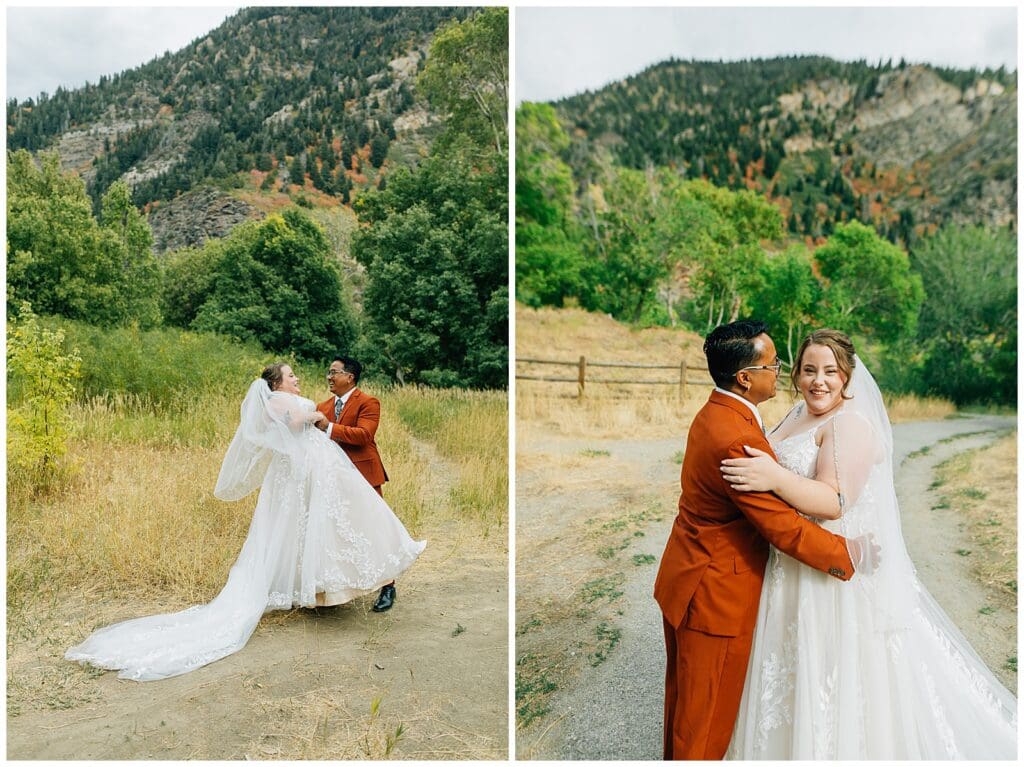 Storm Mountain Big Cottonwood Wedding Photographer Fall